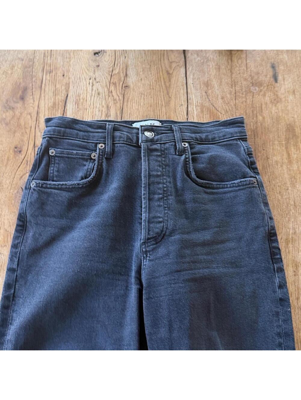 AGOLDE black high waist jeans size 25